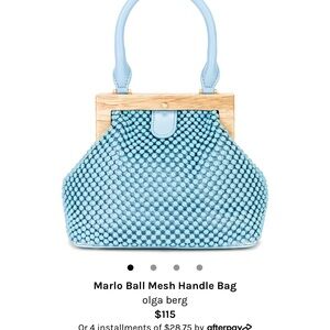 Olga berg blue handle bag worn once